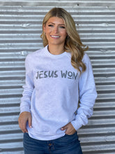 Load image into Gallery viewer, Jesus Won Sweatshirt
