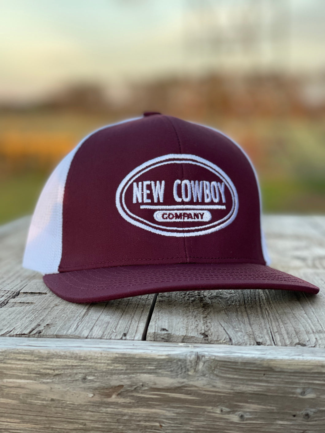 Maroon/White Trucker