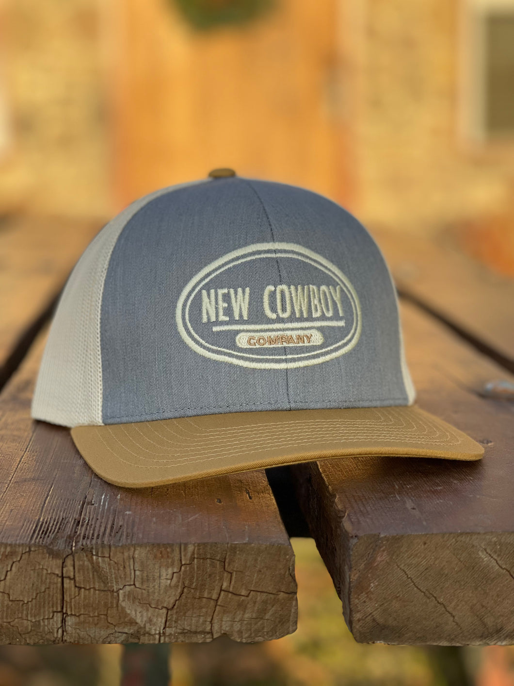 Grey/Amber Gold Trucker