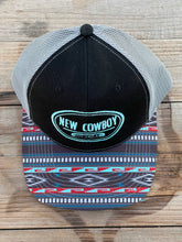 Load image into Gallery viewer, Black/Aztec Trucker
