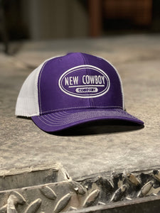 Purple/White Trucker